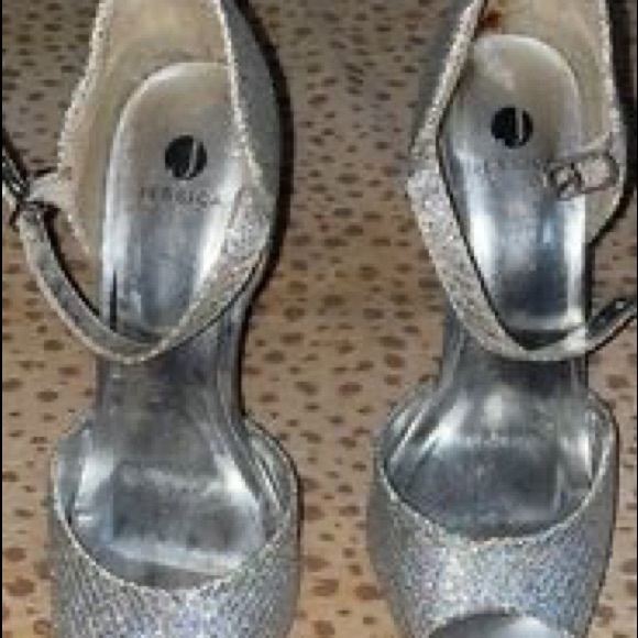 Silver Sequin Heels - Picture 3 of 3